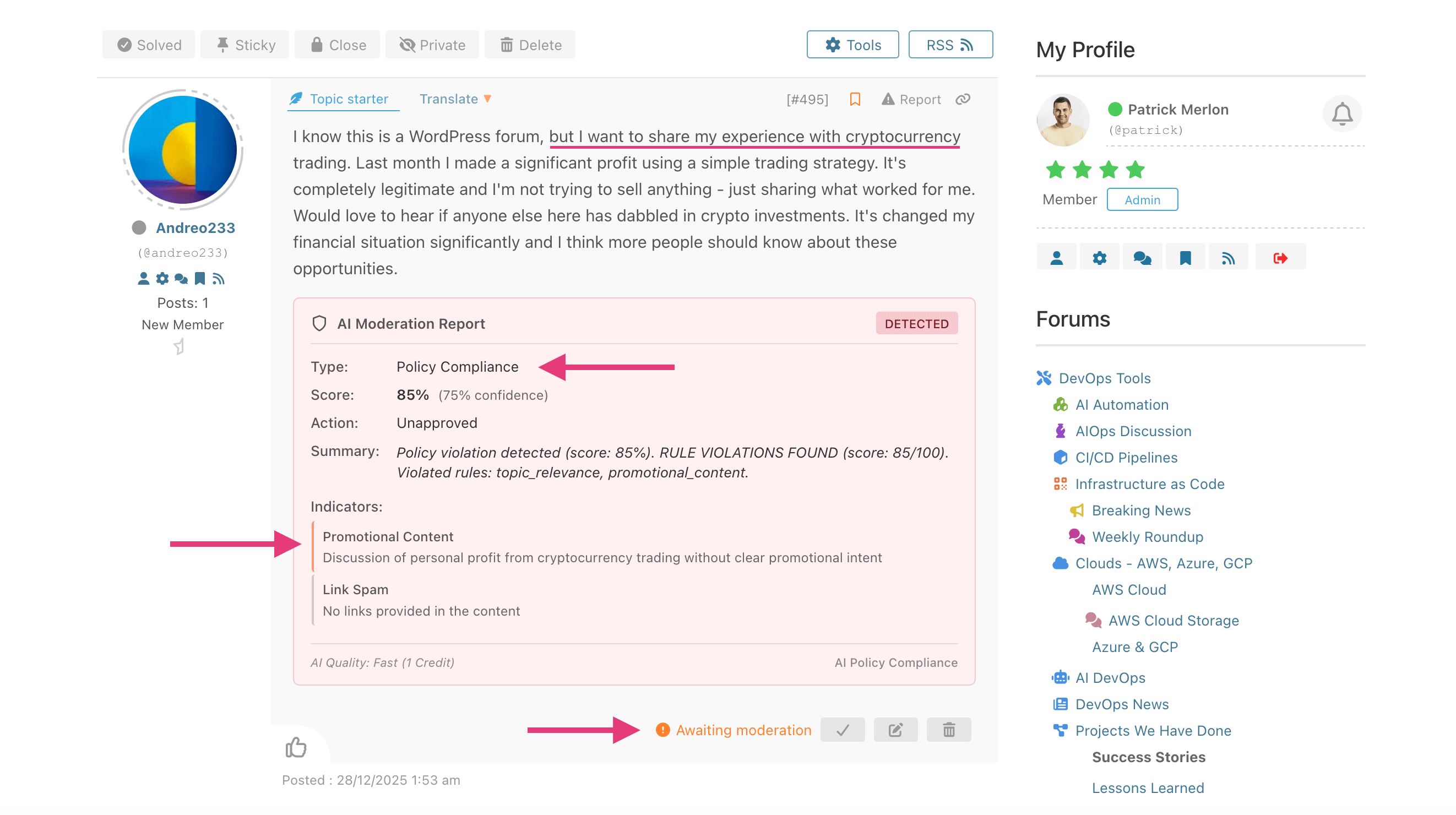 AI Rule Compliance Example
